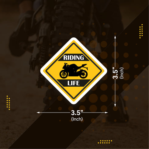 Riding Life Sticker